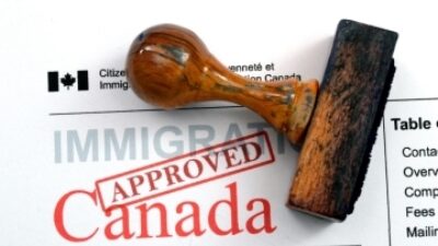 Immigration canada stamp